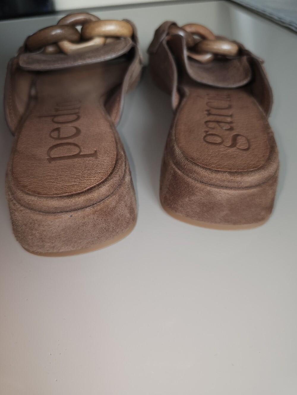 Pedro Garcia Enna Suede Slide Sandals SzEU38.5/US8.5 - Picture 4 of 14